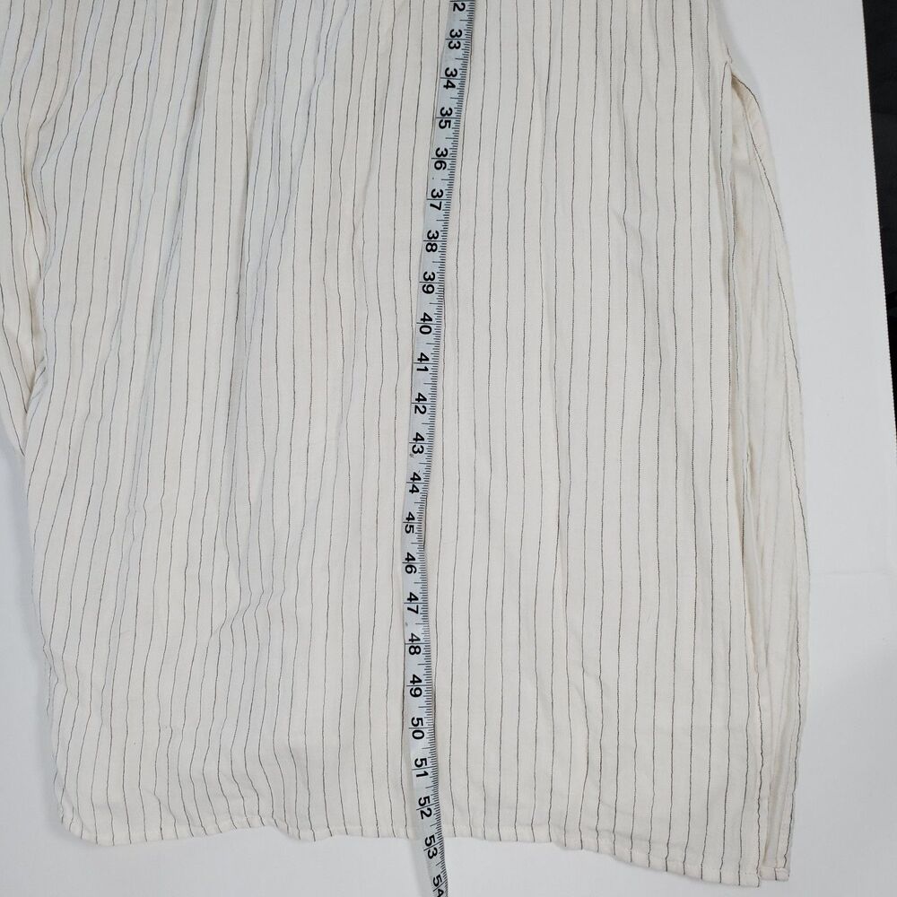 NWT Soma Women’s Dress Size XS White Black 100% Cotton Maxi Flowy Swim Cover-Up - Picture 12 of 12